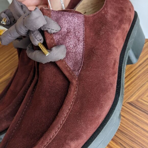 GADEA By Lodi new gel burgundy suede mocassins loafers size 39 @S7 - Picture 14 of 15